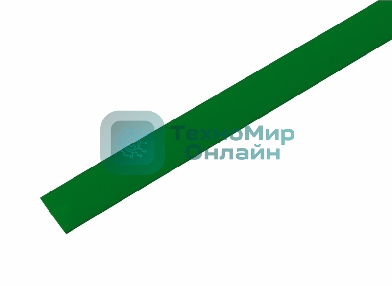 Термоусаживаемая трубка Rexant 13,0/6,5 мм, зеленая, упаковка 50 шт. по 1 м
