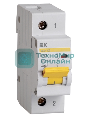 Выключатель автоматический модульный 1п C 32А 10кА ВА47-100 IEK MVA40-1-032-C