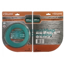 Диск Алмазный Sturm! 9020-04-180x22-TW, сухая/влажная резка Turbo Wave 180 мм