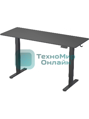 Стол компьютерный Cactus CS-EDL-BBK черный, столешница ДСП, каркас черный