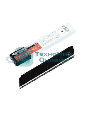 Лезвия Matrix 18 мм, сталь SK5, черный, 10 шт