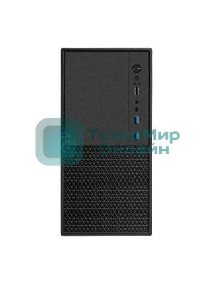 Компьютерный корпус Minitower ExeGate BAA-308MU2-UNS500 (mATX, БП UNS500 с вент. 12см, 1хUSB+2хUSB 3.0, HD Audio, черный)