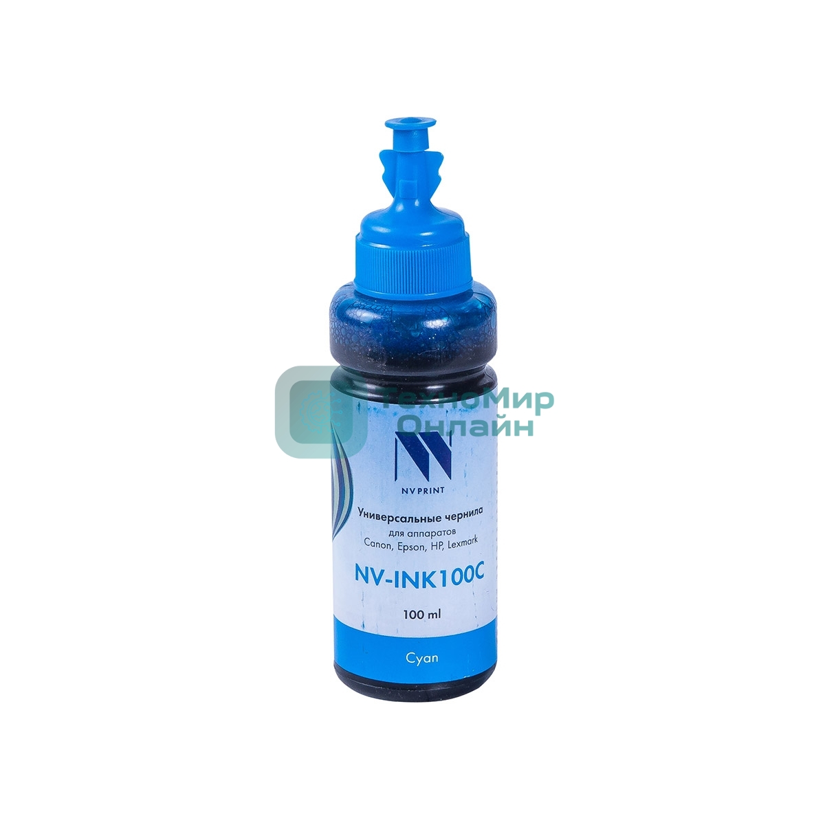 Чернила совместимые NVPrint NV-INK100U Cyan универсальные на водной основе для аппартов Сanon/Epson/НР/Lexmark (100 ml) (Китай)