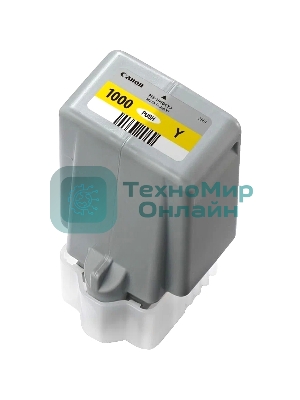Картридж струйный Canon PFI-1000 Y желтый (80 мл.) для Canon IJ SFP PRO-1000 WFG