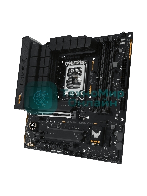 Материнская плата ASUS TUF GAMING B760M-PLUS, LGA 1700, Intel B760, 4xDDR5, 4xSATA, 2xM.2, 1xPCIe 5.0 x16, 1xPCIe 4.0 x4, 1xPCIe x1, 2xUSB-A 3.2 Gen 2, 3xUSB-A 3.2 Gen 1, 2xUSB 2.0, 1xUSB-C 3.2 Gen 2x2, 1x2.5Gb LAN, 5x3.5 мм, 7.1, mATX