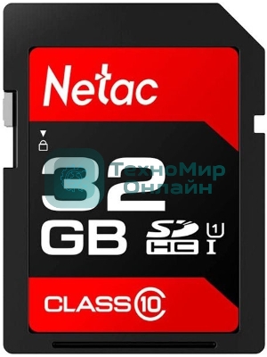 Флеш карта SDHC 32Gb Netac Class 10 UHS-I U1 P600 NT02P600STN-032G-R