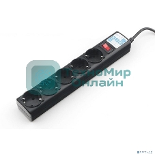 Фильтр-удлинитель PowerCube 3 м, 5 р, черный 10А, UPS(C14), SPG5-В3