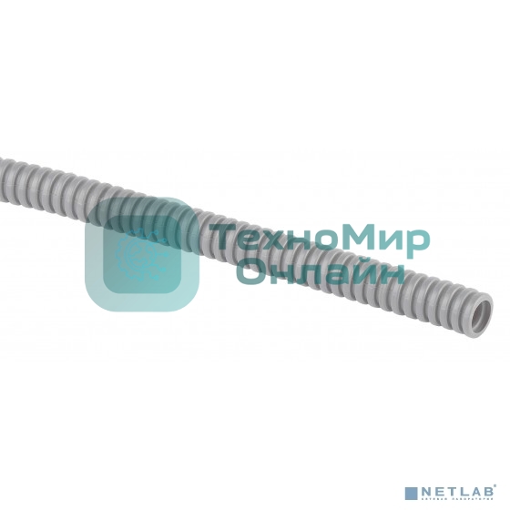 Труба гофрированная ПВХ ЭРА (серый) d 40 мм с зонд. легкая 25 м (10)