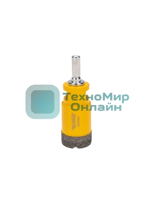 Коронка алмазная профессиональная по керамограниту и железобетону Kranz М14, вакуумное спекание, 32 мм, для УШМ