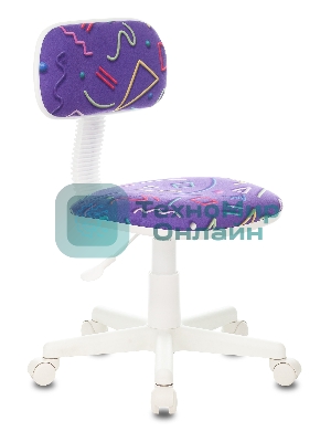 Кресло Бюрократ CH-W201NX Sticks 08 фиолетовый, ткань, 120 кг