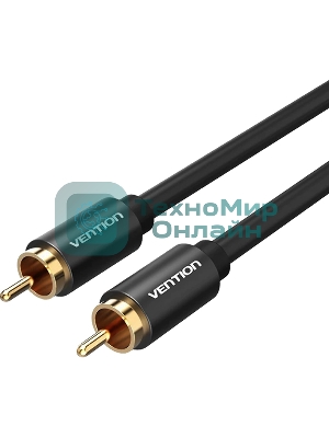 Кабель Vention аудио RCA M/RCA M - 1м черный