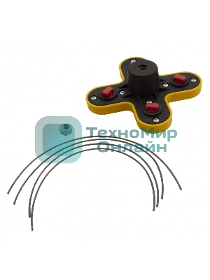 Головка триммерная универсальная гайка Denzel М10х1, 25 левая