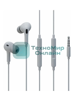 Проводные наушники More Choice G31S белый, внутриканальные, Jack 3.5 мм