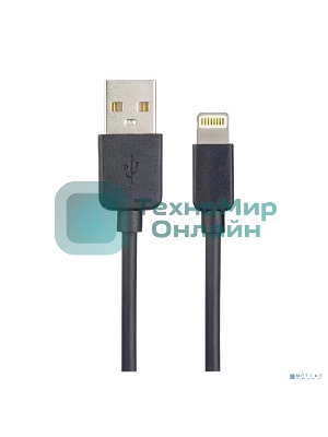 Кабель для iPhone PERFEO, USB - 8 PIN (Lightning), черный, 1 м, бокс (I4603)