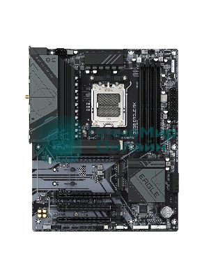 Материнская плата GIGABYTE B650 EAGLE AX (V1.1), AM5, AMD B650, 4xDDR5, 4xSATA, 3xM.2, 1xPCI-E 4.0 x16, 3xPCI-E 3.0 x1, 1xHDMI, 1xDP, 1x 1Gb LAN, 2xUSB 3.2 Gen 2, 1xUSB 3.2 Gen 1, 6xUSB 2.0, 3x3.5 мм, 7.1, Standard-ATX
