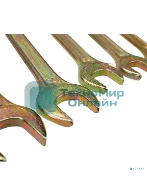 Набор ключей рожковых Rexant (6х7-16х17 мм), 6 шт., желтый цинк