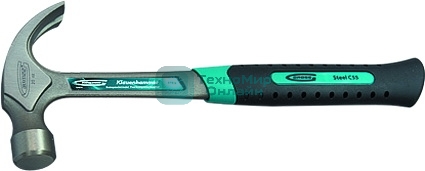 Молоток-гвоздодер Gross 10470 570 гр, цельнокованый, двухкомпонентная рукоятка