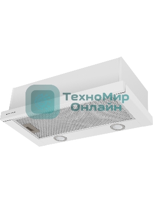 Вытяжка встраиваемая Maunfeld VS Light 50 белый, 50 см, 520 куб. м/ч, 56 дБ