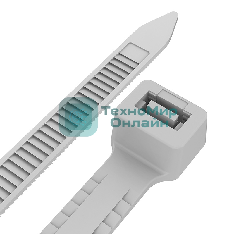Хомут-стяжкa нейлоновая с тройным замком Rexant 300x3,6 мм, белая, упаковка 100 шт.