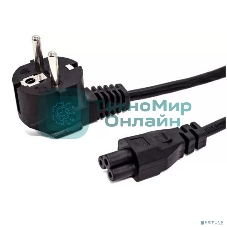 Кабель питания Filum FL-PC10-EU-C5-1M CEE 7/7- С5, 3х0.75мм , 220В, 10A, черный, 1 м.