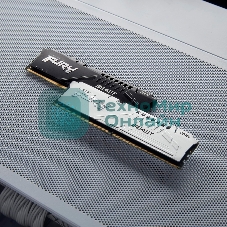 Оперативная память Kingston Fury Beast, DDR5, 32Gb (1x32GB), 5200MHz, CL40, DIMM, радиатор, белый