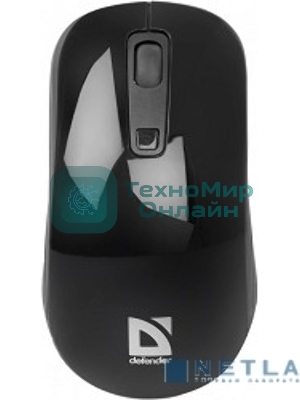 Мышь Defender Datum MB-065 Black беспроводная оптическая мышь,1000/1600 dpi, 2 + колесо-кн. + кн.смены разрешения, USB, совместимсть с Windows 2000/XP/Vista/7/8,Mac OS X 10 52065