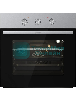 Встраиваемый духовой шкаф электрический Gorenje BO6727E03NX, черный/серебристый