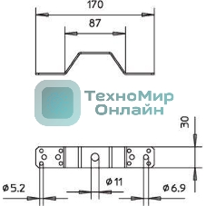 Соединитель-перемычка(опора) 288/DIN OBO 5320712