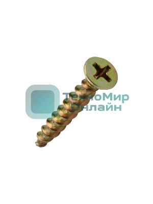 Саморез оконный Kranz острый, 4.1х30, желтый цинк, короб (500 шт./уп.)