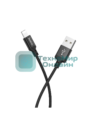 Кабель HOCO X14 USB 2.0, AM/Lightning M, черный, 2м