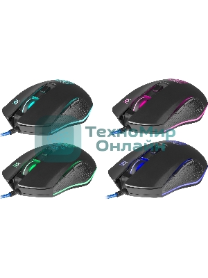 Мышь проводная Defender Sleipnir GM-927 черный, 12800 dpi, USB, кнопки - 6