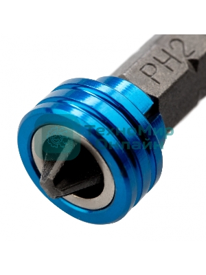 Бита Gross 11456 PH 2x50 мм с ограничителем и магнитом, для ГКЛ, S2