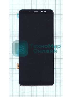 Дисплей для Samsung Galaxy A8 Plus A730F (2018) в сборе с тачскрином (OLED) черный