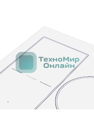 Индукционная варочная панель Maunfeld CVI453SBWH Inverter, конфорок: 3 шт., стеклокерамика, независимая, белый