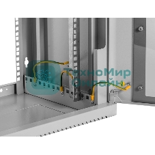 Шкаф коммутационный ЦМО (ШРН-9.500) настенный 9U 600x529 мм пер. дв. стекл. 200 кг серый 470 мм 180 град.
