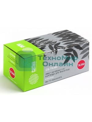 Картридж лазерный Cactus CS-TK360 черный (20000 стр.) для Kyocera Mita FS 4020/4020DN