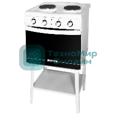 Плита электрическая Мечта 221Ч белый, конфорок 2 шт, духовка 25 л, 50 см x 85 см x 43 см