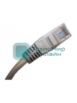 Патч-корд LANMASTER UTP TWT-45-45-0.5/6-GY вилка RJ-45-вилка RJ-45 Cat.6 0.5м серый ПВХ