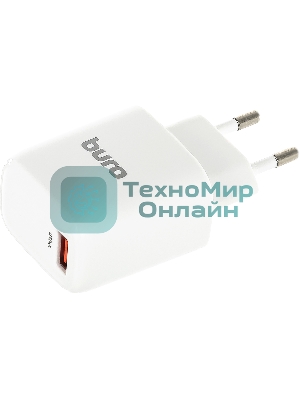 Сетевое зарядное устройство Buro BUWG1 3A QC белый