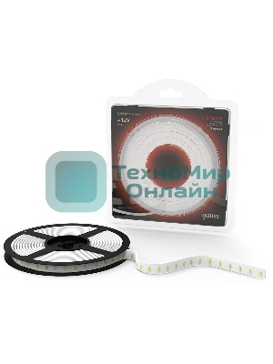 Лента светодиодная 2835 -SMD 4.8W 12V DC красный IP66 (блистер 5м)