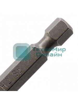 Бита Gross 11456 PH 2x50 мм с ограничителем и магнитом, для ГКЛ, S2