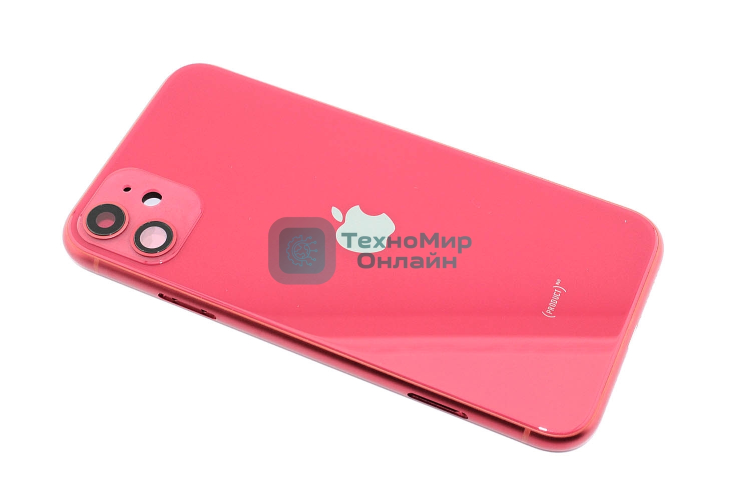 Задняя крышка (корпус) в сборе с рамкой для Apple iPhone 11 красный