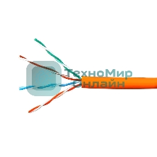Кабель Cablexpert UPC-5051E-LSZH-4-CU/100 indoor, UTP-LSZH 4x2x0.51, медный, кат.5e, однож., 100м, box, оранжевый