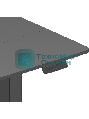 Стол компьютерный Cactus CS-EDL-BBK черный, столешница ДСП, каркас черный