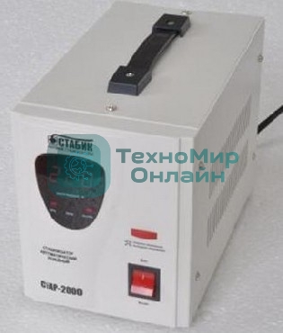 Стабилизатор напряжения RUCELF CTAP-2000VA 2000ВА, диапазон 140-270,однофазный,управление релейное, дисплей,точность 220+-6%, КПД 98%.