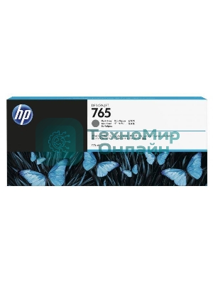Картридж струйный HP 765 (F9J54A) темно-серый для HP Designjet T7200 (775мл)