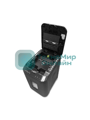 Шредер ГЕЛЕОС АП40-4, DIN P-4 (4 ур-нь секр.), фрагмент 3,9х12мм, АВТОПОДАЧА 170 лист (70г/м2), пл.карты/скрепки/скобы, 37 литров