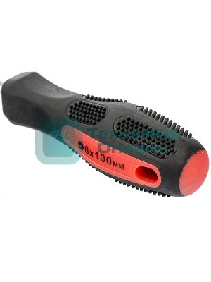 Отвертка Matrix Anti-Slip, SL6,0 х 100 мм, CrV, двухкомп. рукоятка