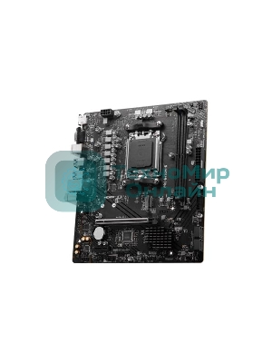 Материнская плата MSI PRO B650M-B, AM5, AMD B650, 2xDDR5, 4xSATA, 1xM.2, 1xPCI-E 4.0 x16, 1xPCI-E 4.0 x1, 1xHDMI, 1xVGA, 1x2.5Gb LAN, 2xUSB 2.0, 4xUSB 3.2 Gen 1, 3x3.5 мм, 7.1, Micro-ATX