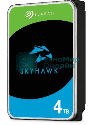 Жесткий диск HDD Seagate 4Tb 5400Rpm SATA3 Surveillance Skyhawk 256Mb 3.5